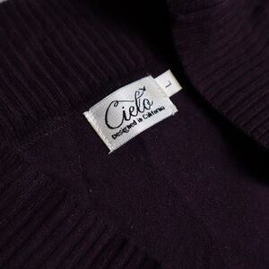 Cielo Deep Purple Women's Cardigan Sweater